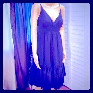 Black Navy--Sun Dress